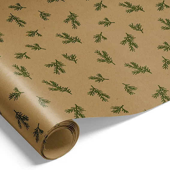 Det Gamle Apotek Giftpaper balicí papír borovice 5 m zelený