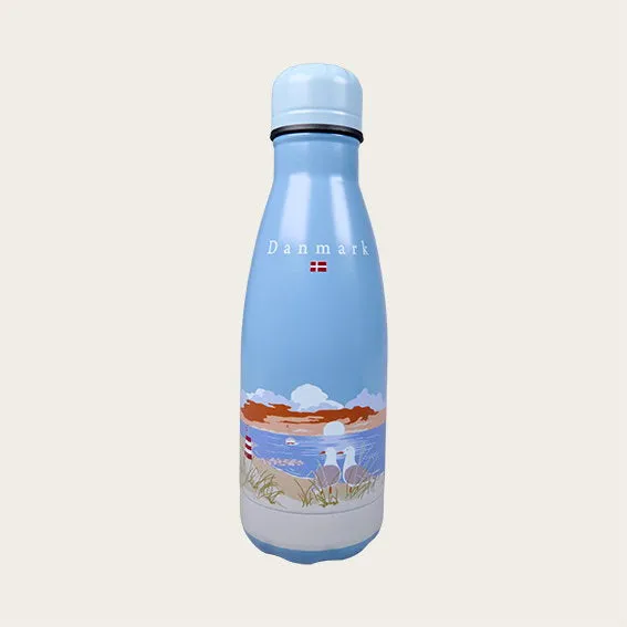 Det Gamle Apotek Bottle nerezová láhev modrá 22 cm