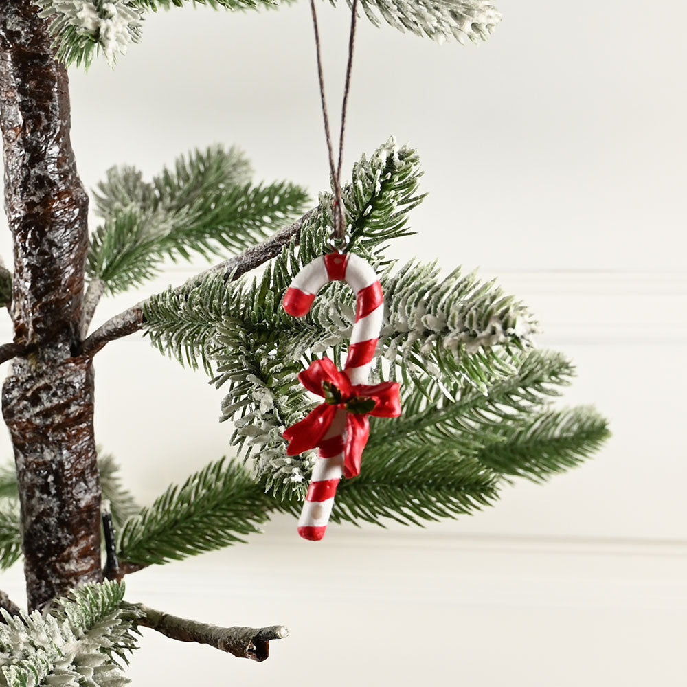 Det Gamle Apotek Candy cane závěs 7 cm červenobílý