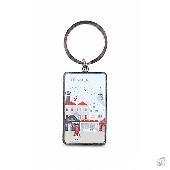 Det Gamle Apotek Keychain Tønder klíčenka kov 5 cm