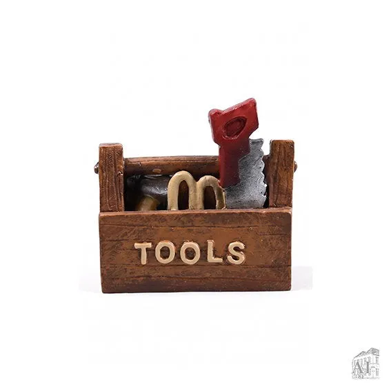 Det Gamle Apotek Toolbox for gnomes miniatura bedýnka 4 cm