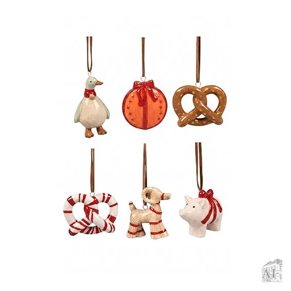 Det Gamle Apotek Ornament závěsná ozdoba 6 cm mix