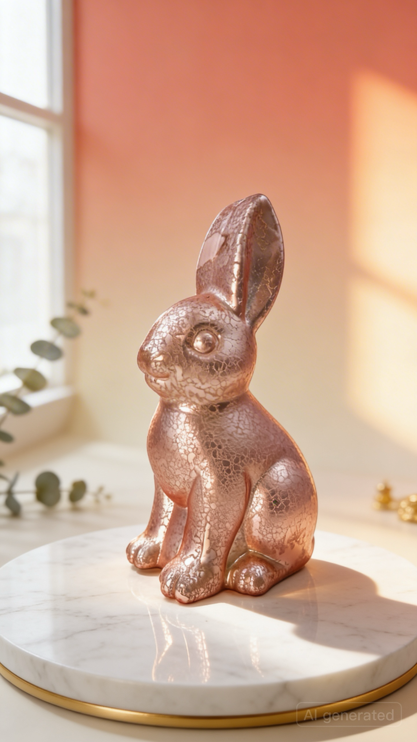 Vitbis skleněná figurka 20 cm velikonoční zajíc na svíčku