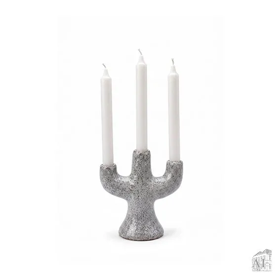 Det Gamle Apotek Candle holder svícen bílý 16 cm