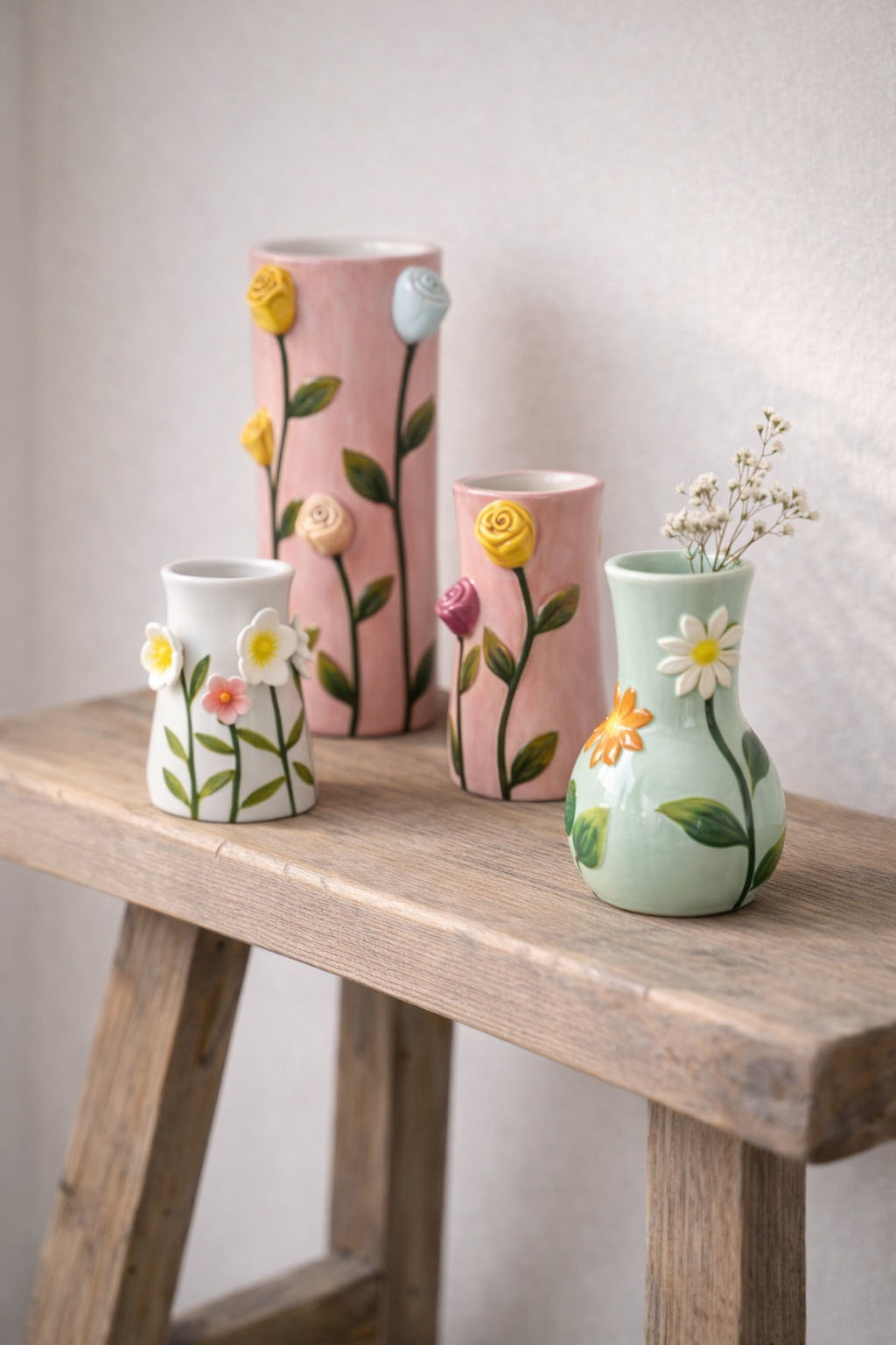 Det Gamle Apotek Vase bílá keramická váza 11 cm