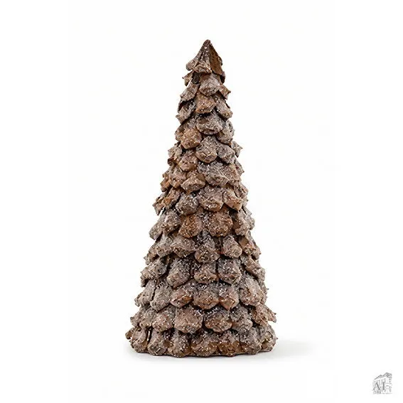 Det Gamle Apotek vánoční stromeček 18 cm hnědý polyester