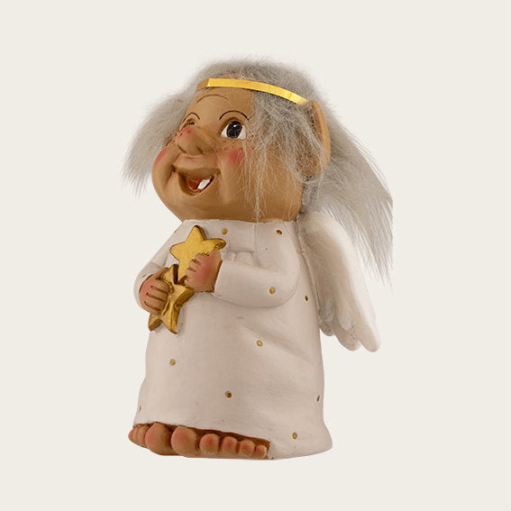 Det Gamle Apotek Christmas Trolls figurka troll bílý 22 cm