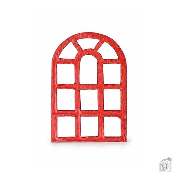 Det Gamle Apotek Window for gnomes okénko červené 5 cm