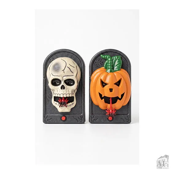 Det Gamle Apotek halloweenský zvonek černý plastový