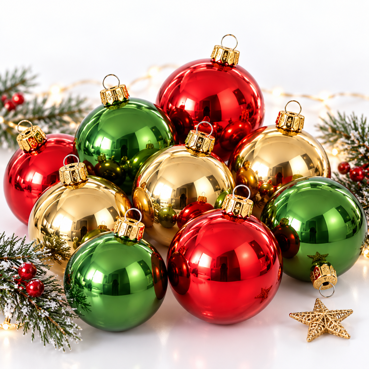 Vitbis Barevné skleněné baňky 4 cm tuba 16 ks