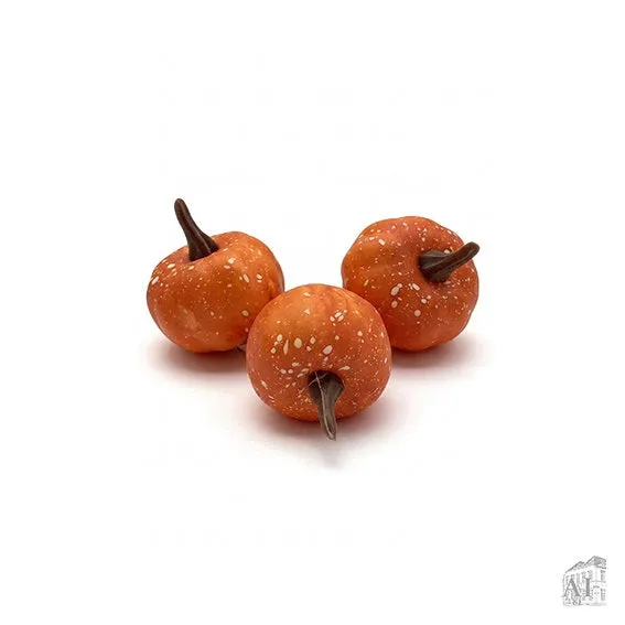 Det Gamle Apotek Halloween dýně dekorace 13 cm oranžová
