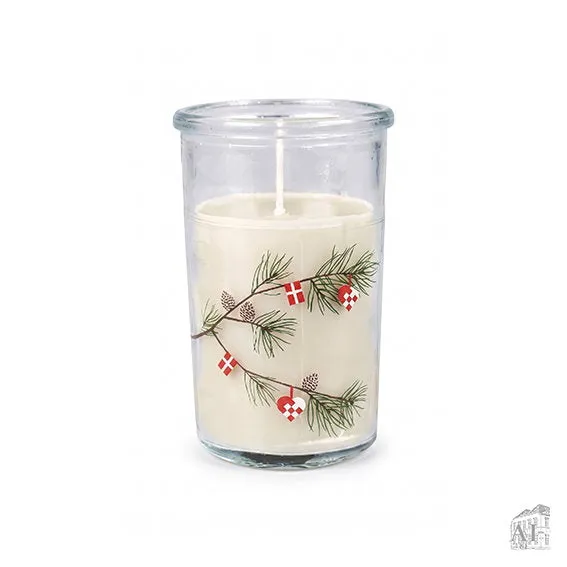 Det Gamle Apotek Candle svíčka ve skle šedá 10 cm