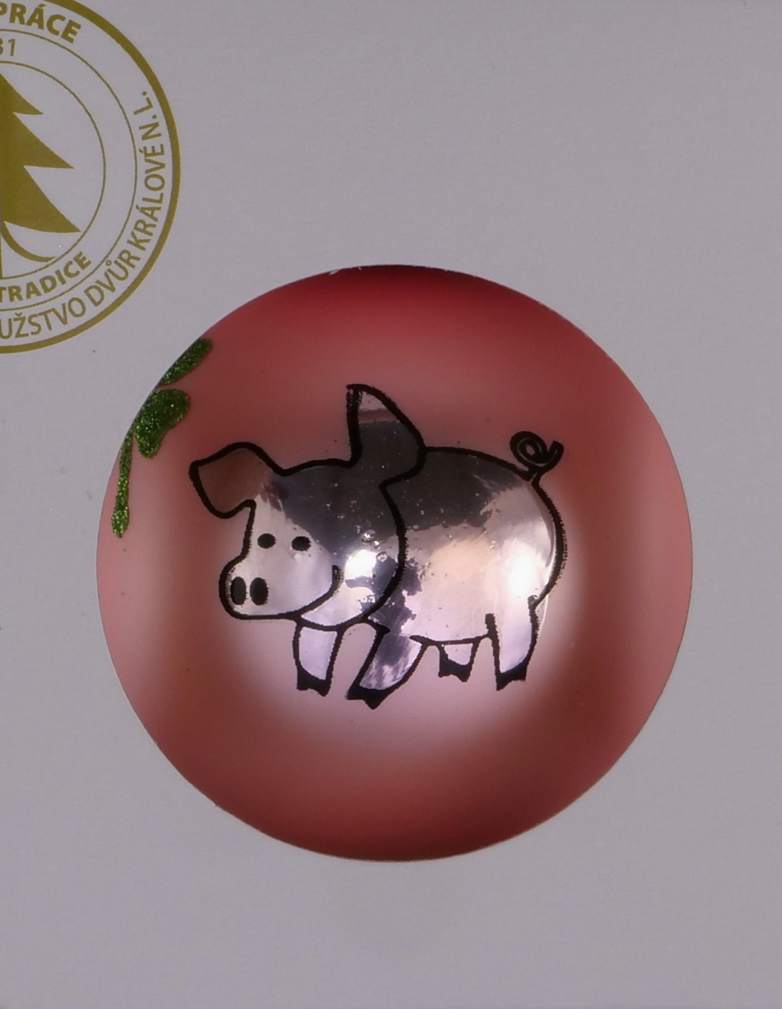 Vánoční ozdoby 11249L66/8 baby růžová matná skleněná koule