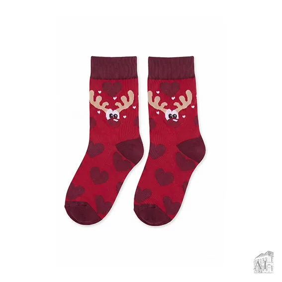 Det Gamle Apotek Socks ponožky 37-41 červené bavlna