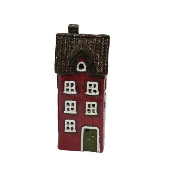 Det Gamle Apotek House with LED domeček červený 22,5 cm
