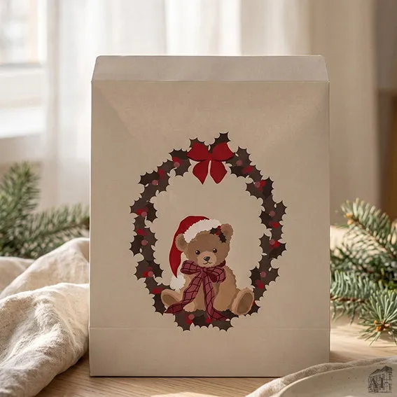 Det Gamle Apotek Giftbag dárková taška béžová 32 cm