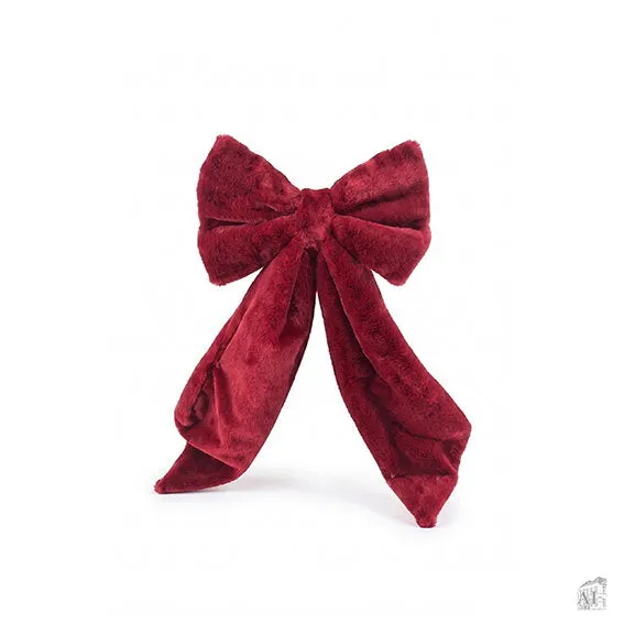 Det Gamle Apotek Bow vánoční mašle červená polyester 100 cm