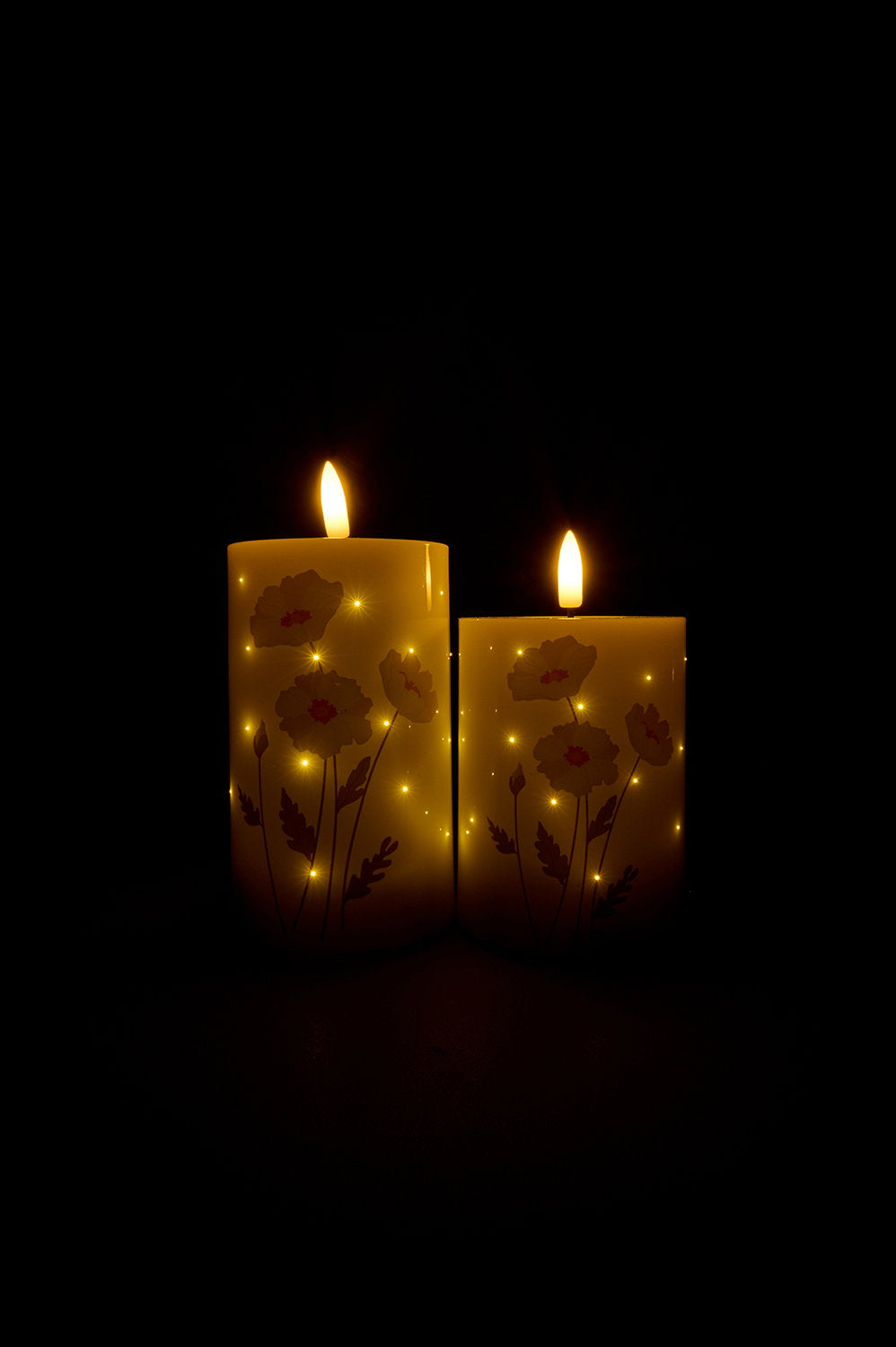 Det Gamle Apotek Fiber Optic LED svíčka bílá 2 ks