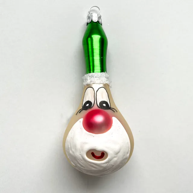 Vánoční ozdoby hlava Santy 66245256 baňka barevná