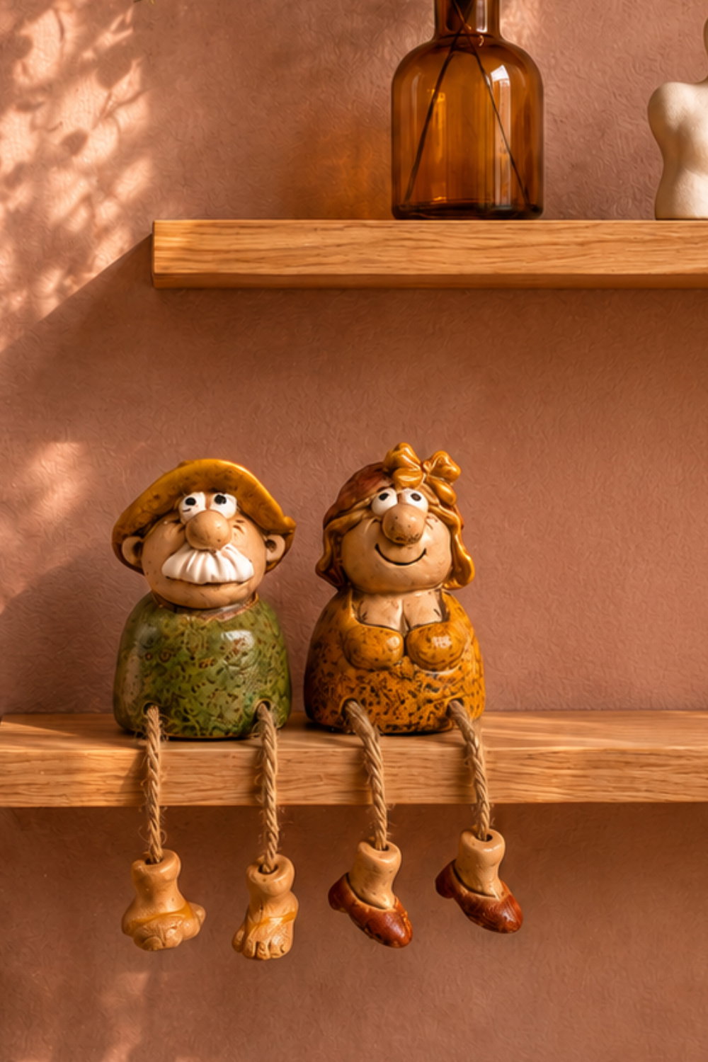 Det Gamle Apotek Figures kameninová figurka oranžová 8 cm