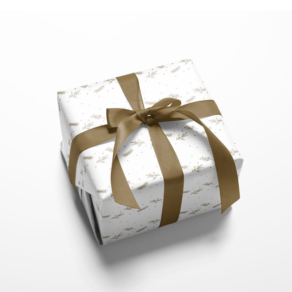 Det Gamle Apotek Giftpaper 5m balicí papír bílo-zlatý