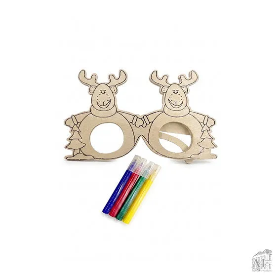 Det Gamle Apotek Reindeer glasses DIY sada 2 ks