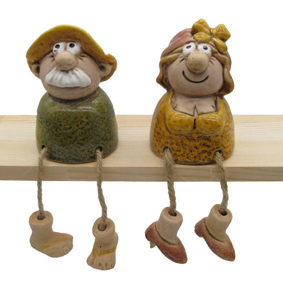 Det Gamle Apotek Figures kameninová figurka oranžová 8 cm