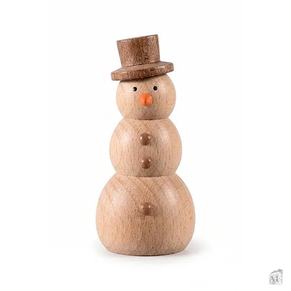 Det Gamle Apotek Snowman dřevěný sněhulák 12 cm