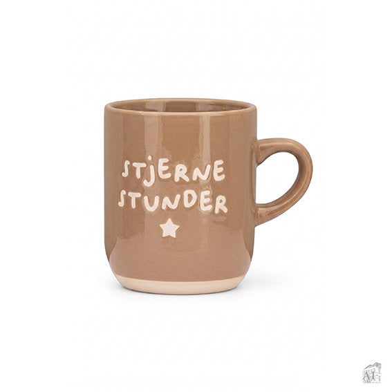 Det Gamle Apotek Mug hrnek béžový kamenina 9 cm