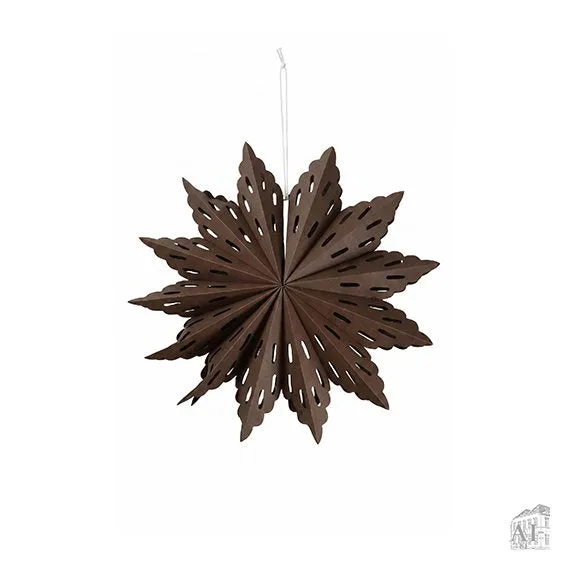 Det Gamle Apotek Paper Star papírová hvězda 60 cm hnědá