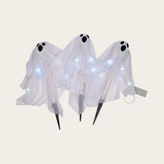 Det Gamle Apotek Halloween duch s LED 52 cm bílý