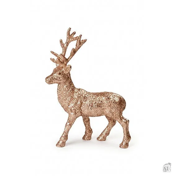 Det Gamle Apotek Reindeer vánoční figurka sob 20 cm šampaň