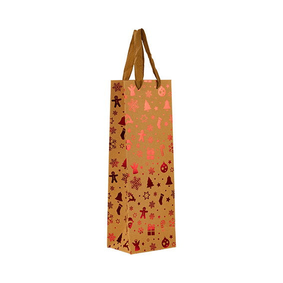 Det Gamle Apotek Giftbag dárková taška 36 cm kraft hnedá