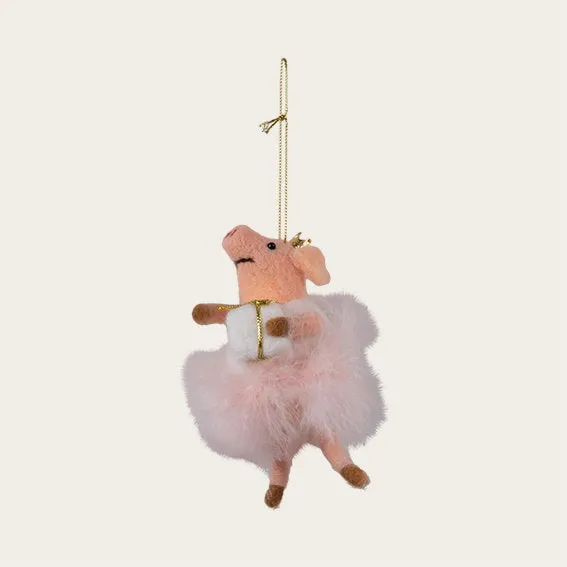 Det Gamle Apotek Pig ozdoba prasátko 9 cm růžová