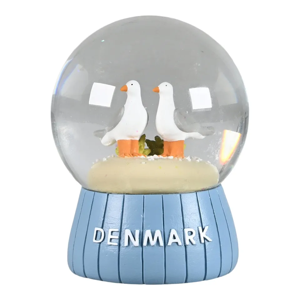 Det Gamle Apotek Snow globe sněžítko 10 cm modré