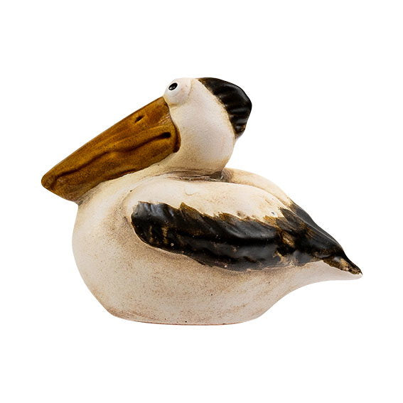 Det Gamle Apotek Pelican figurka hnědá 7 cm kamenina