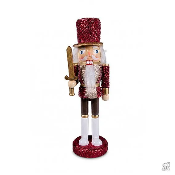 Det Gamle Apotek Nutcracker dřevěný louskáček 25 cm červený