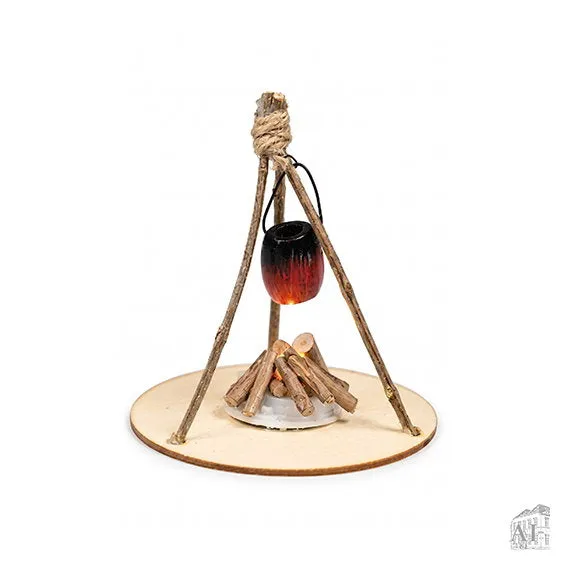 Det Gamle Apotek Camp fire LED ohniště 4 cm dřevo