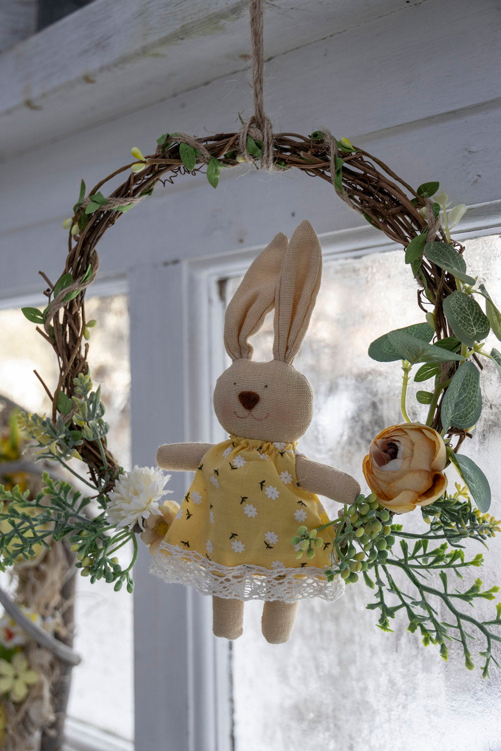 Det Gamle Apotek Wreath věnec žlutý 26 cm látka
