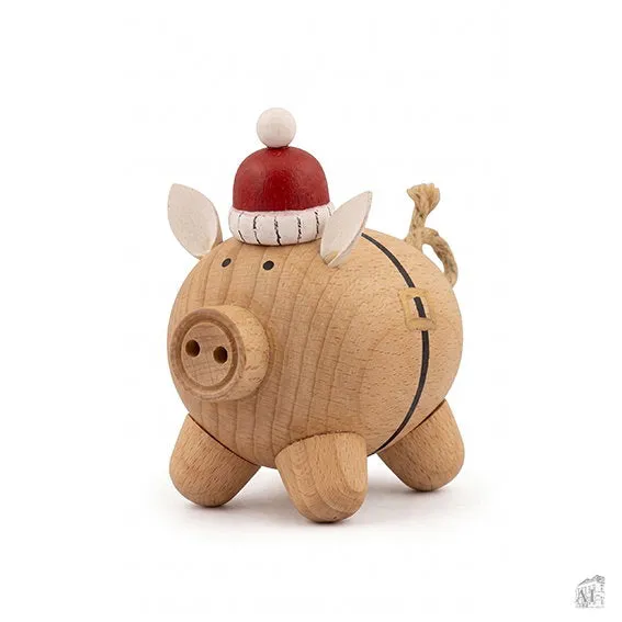 Det Gamle Apotek Pig dřevěné prasátko 9 cm