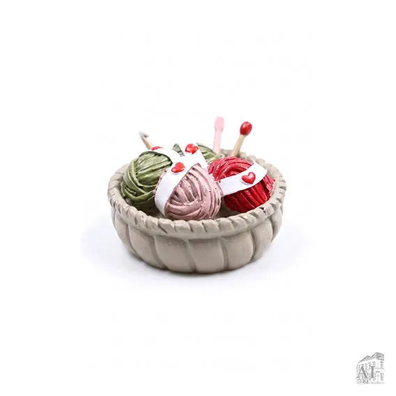 Det Gamle Apotek Knitting set miniatura pletení 2 cm