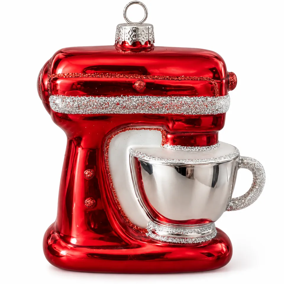 Vitbis Mixér skleněná ozdoba 10 cm figurka