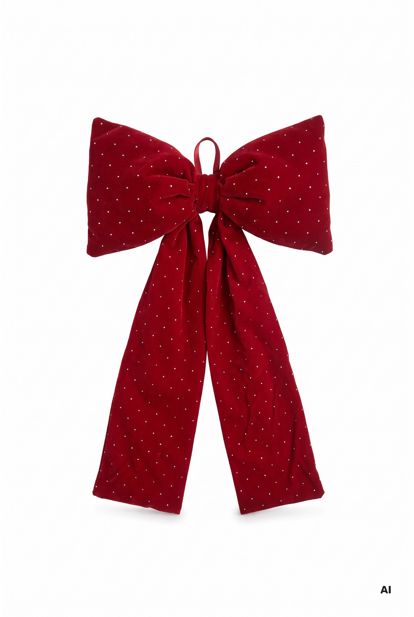 Det Gamle Apotek Bow mašle červená 45 cm