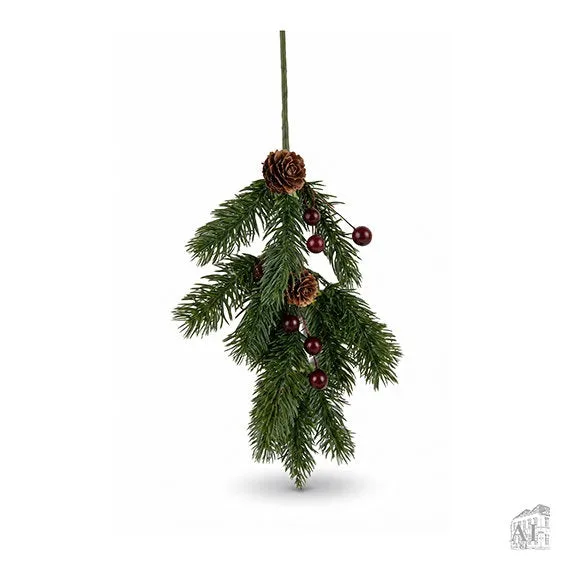 Det Gamle Apotek Branch umělá větev zelená 45 cm