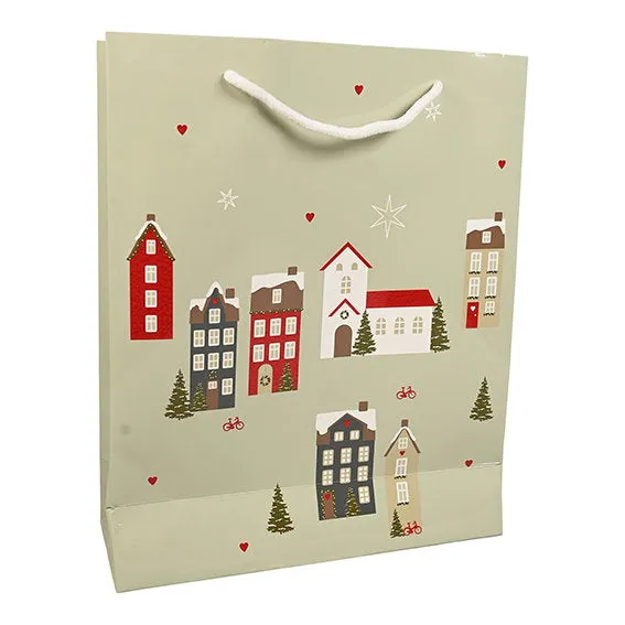 Det Gamle Apotek Giftbag dárková taška zelená 32 cm