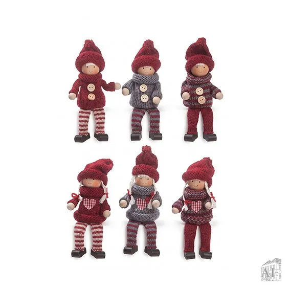 Det Gamle Apotek Gnomes skřítci pletení červení
