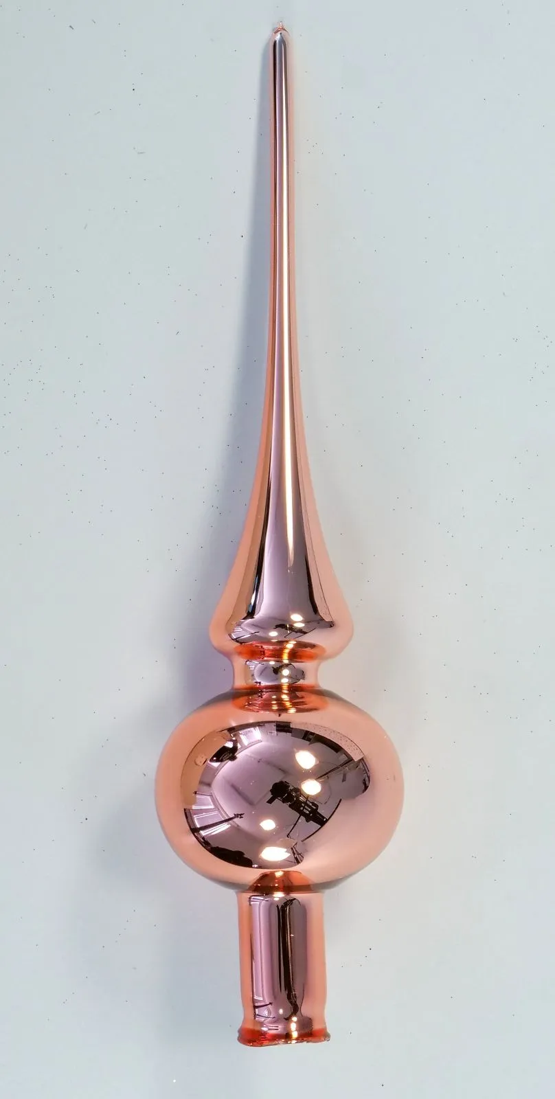Vánoční ozdoby starorůžová špice jednokulová
