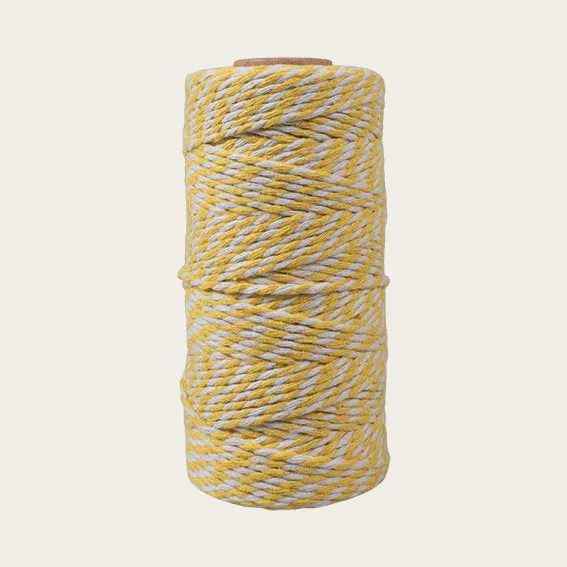 Det Gamle Apotek Cotton String provázek žlutý bavlna