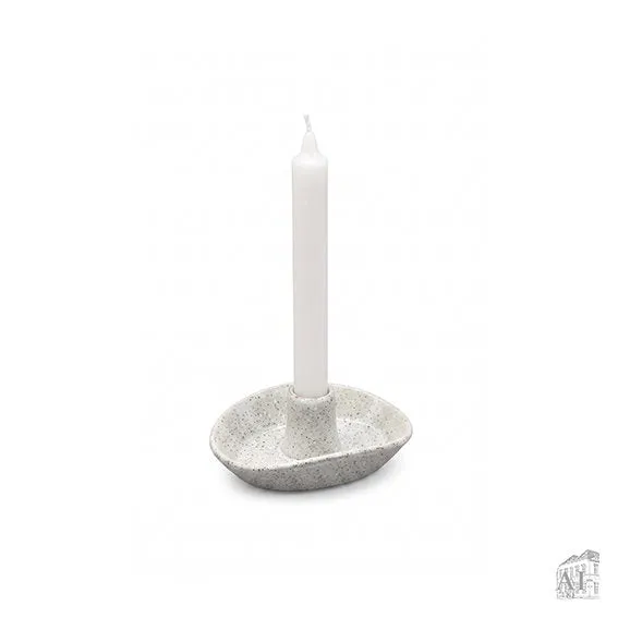 Det Gamle Apotek Candle holder svícen bílý 5 cm