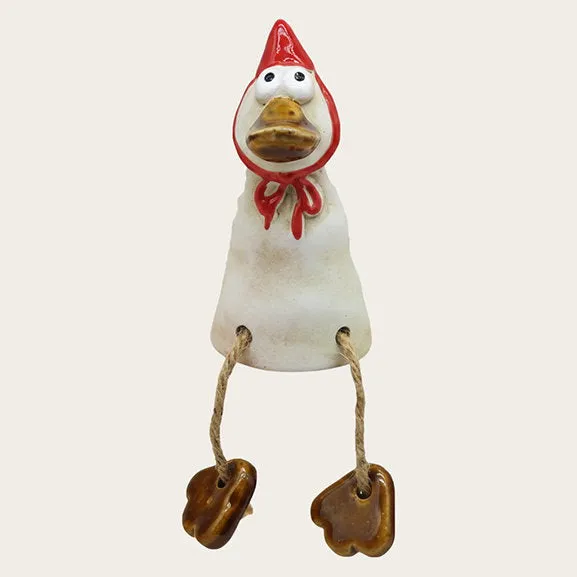 Det Gamle Apotek Duck kachna 9 cm bílá keramika